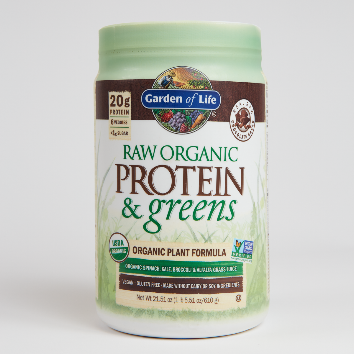 Garden Of Life Protein &amp; Greens - Chocolate - 611 g