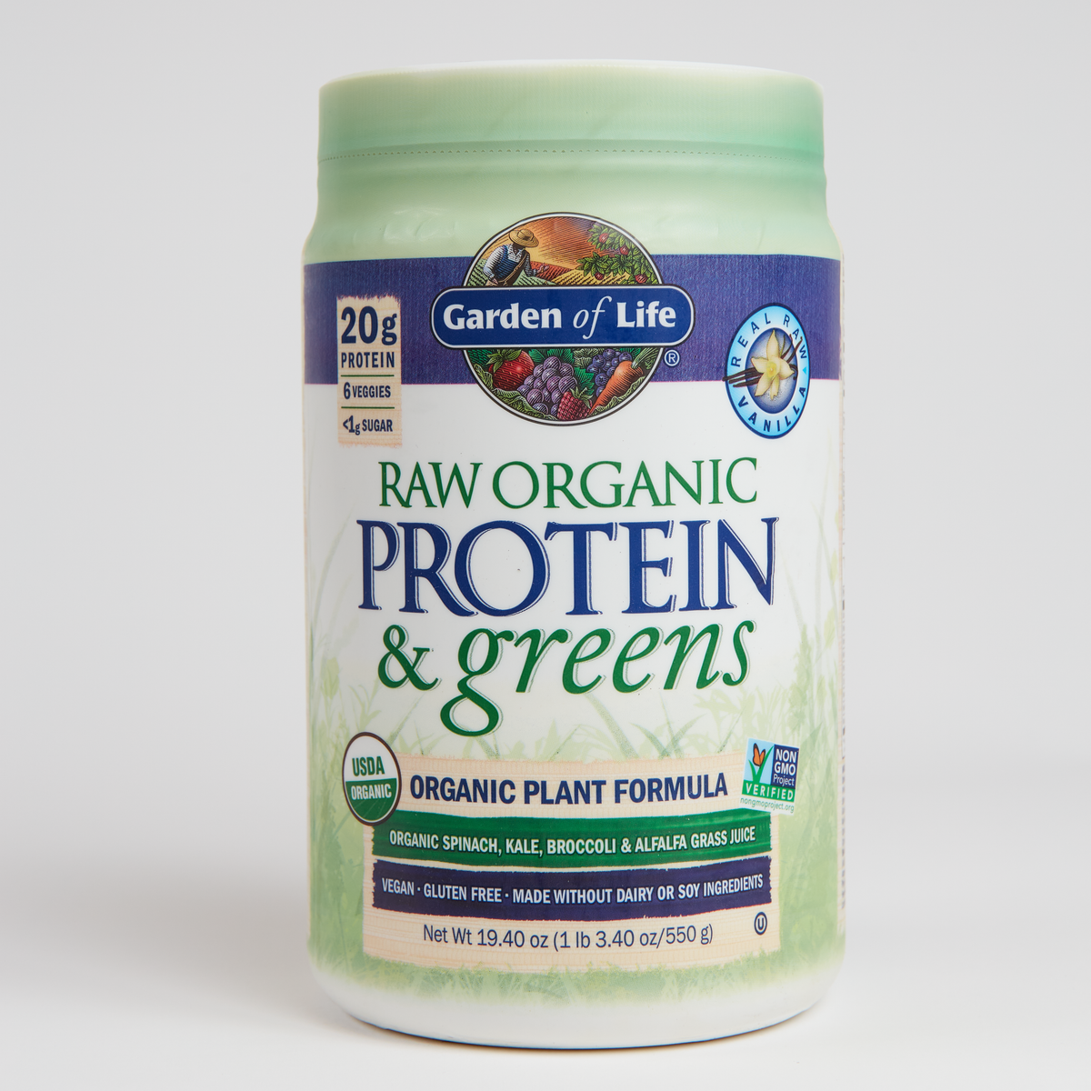 Garden Of Life Protein Greens - Vanilla - 548 g
