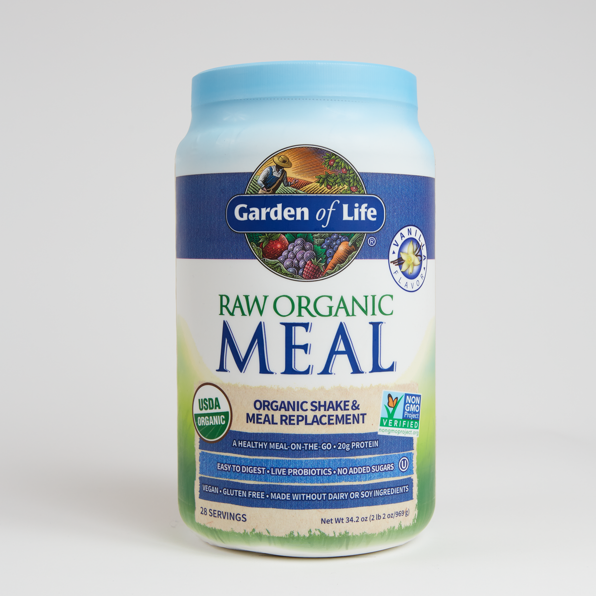 Garden Of Life RAW Organic Meal - Vanilla - 33.5 oz, 14 Servings