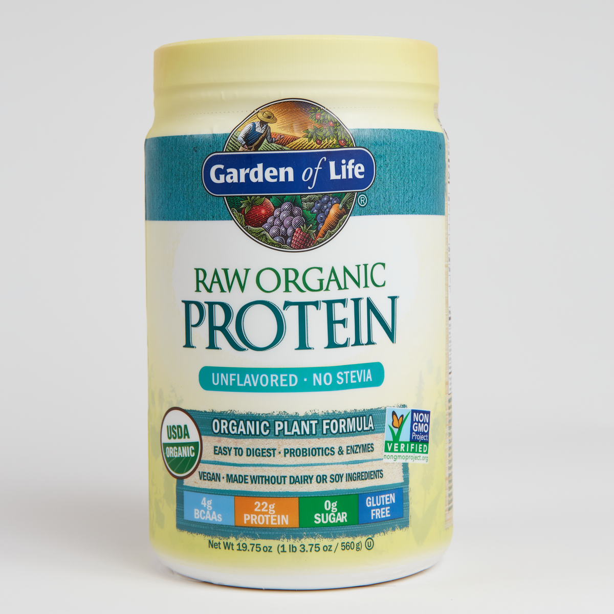 Garden Of Life RAW Organic Protein - Unflavored - 560 g