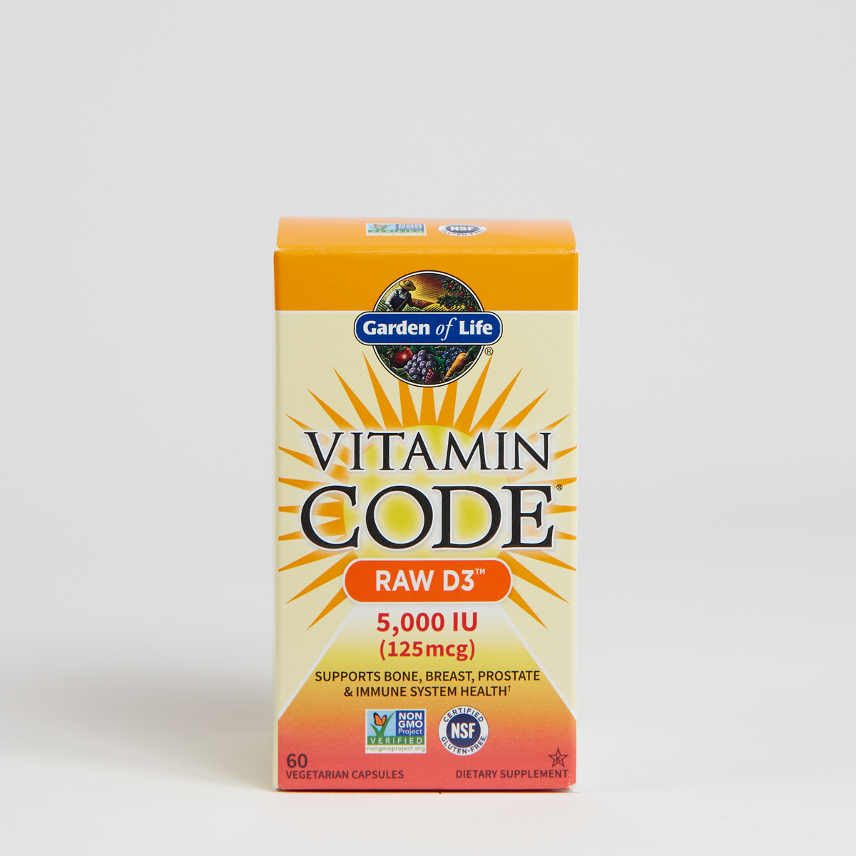 Garden Of Life Vitamin Code - RAW D3 5000 IU - 60 Count