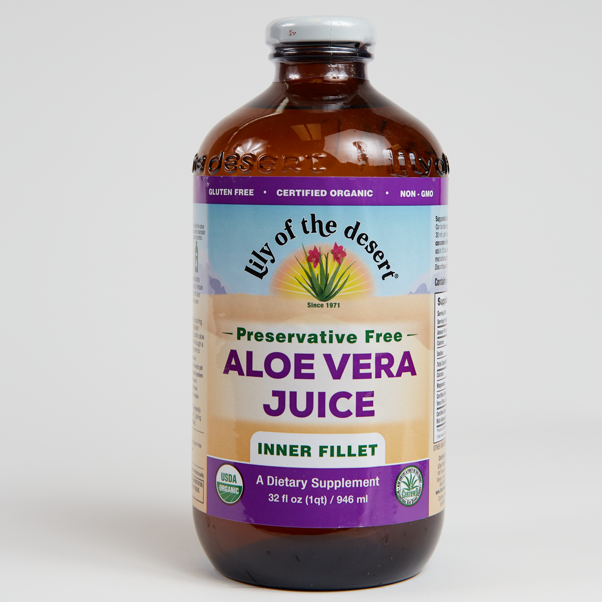 Lily Of The Desert Lily Aloe Vera Juice Organic - 32 Oz