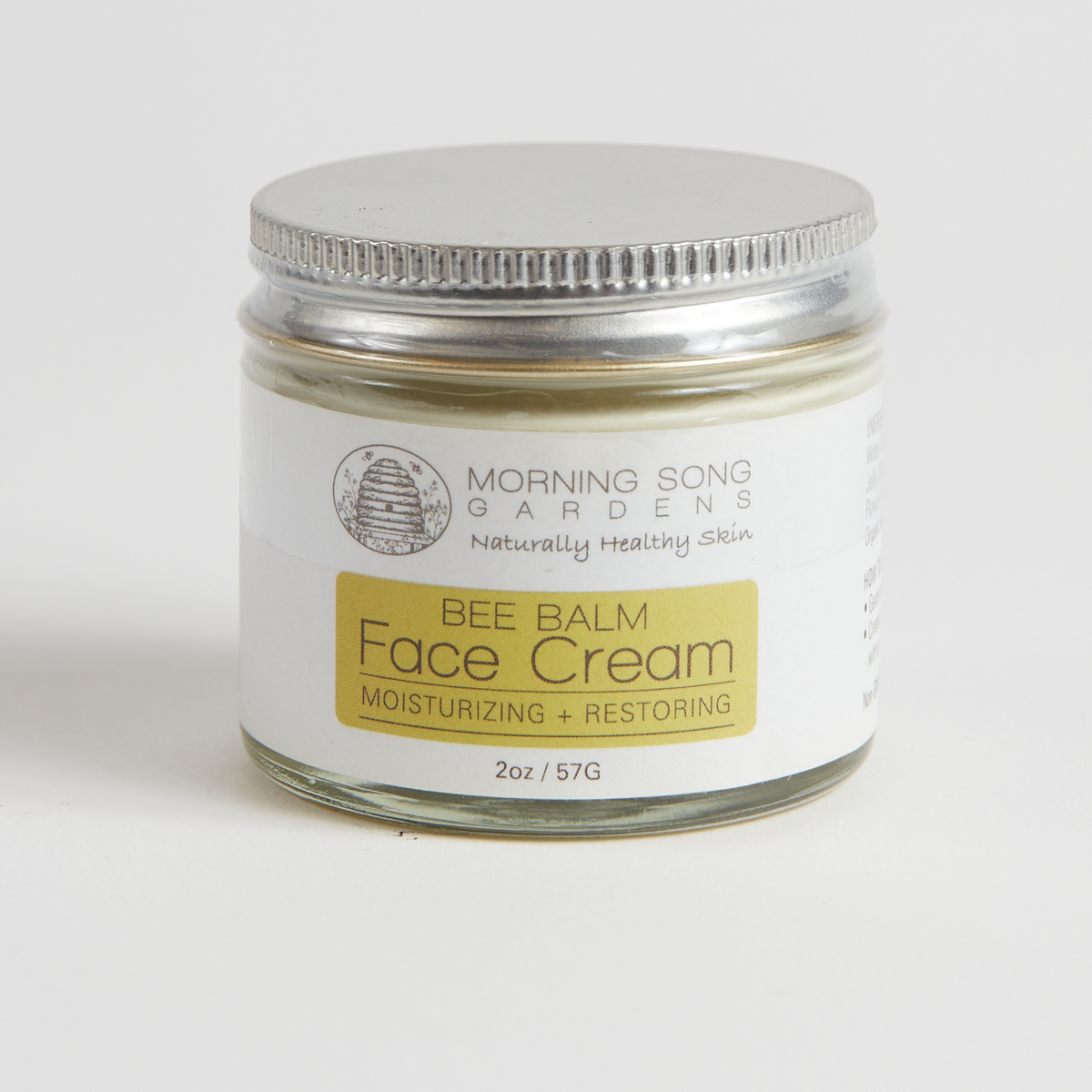 Morning Song Gardens Bee Balm Cream -  Almond Vanilla - 2 Oz