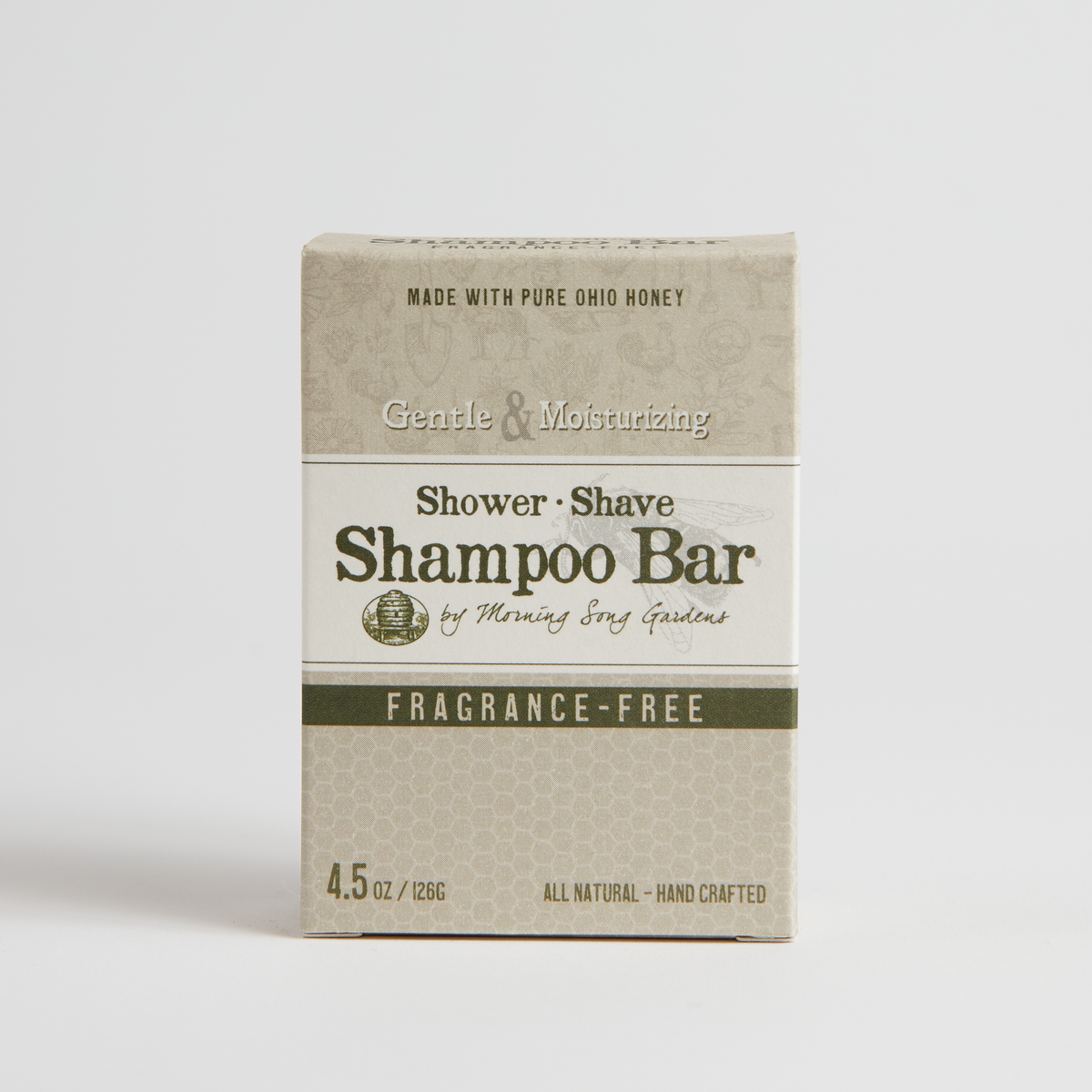 Morning Song Gardens Shampoo Bar - Fragrance Free - 4.5  Oz