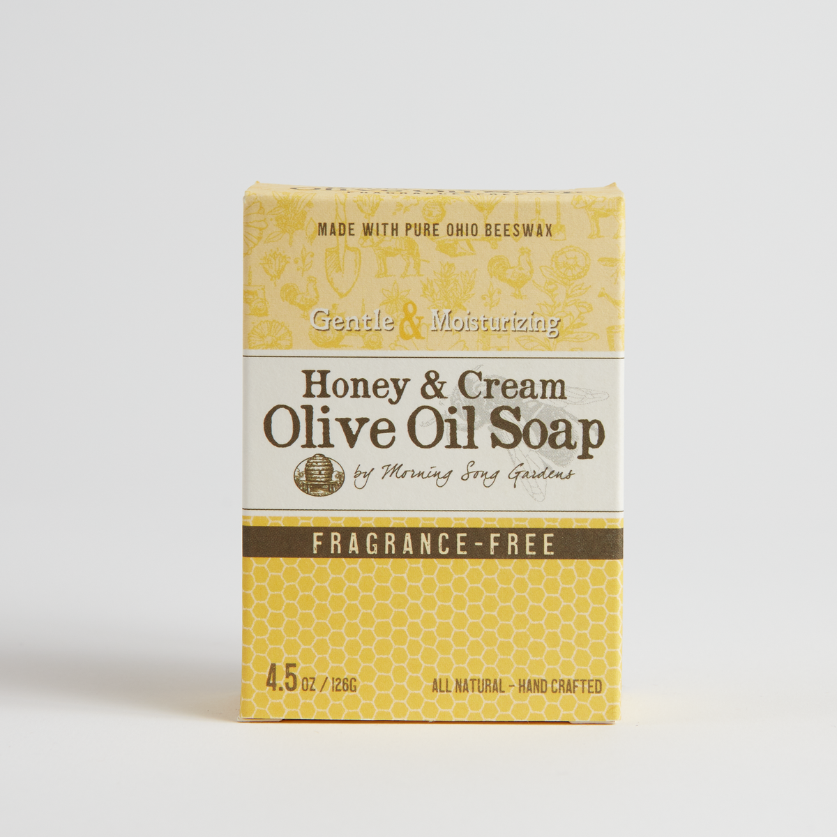 Morning Song Gardens Honey &amp; Cream Olive Oil Soap - 4.5 Oz