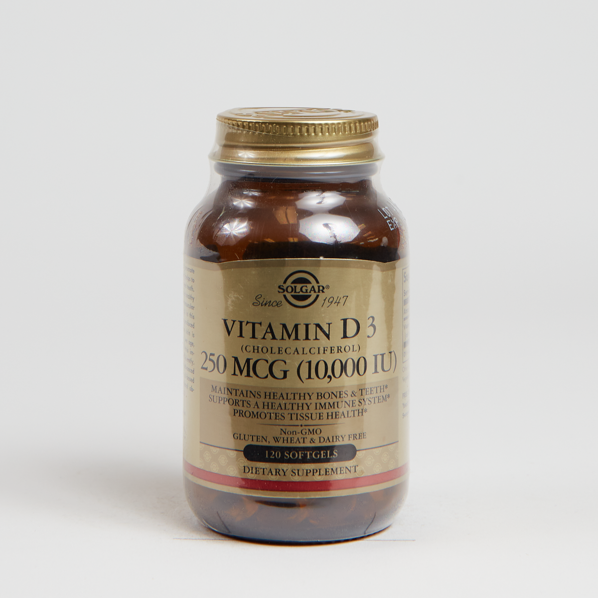 Solgar Vitamin D3 (Cholecalciferol) 10,000 IU - 120 Count